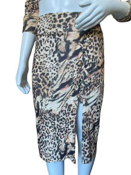 Conjunto canelado manga 3/4