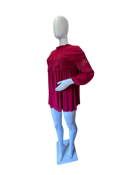 Vestido /blusa renda manga longa