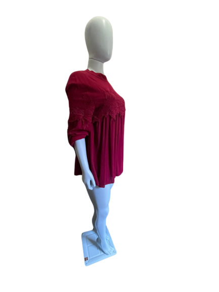 Vestido /blusa renda manga longa