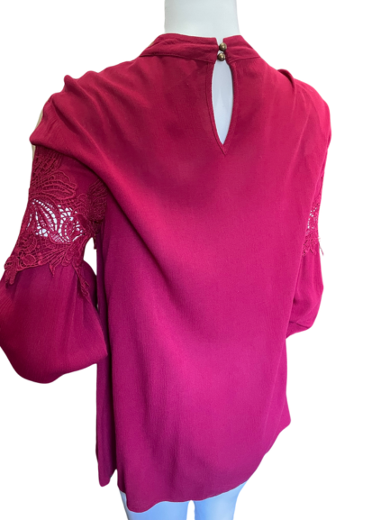 Vestido /blusa renda manga longa
